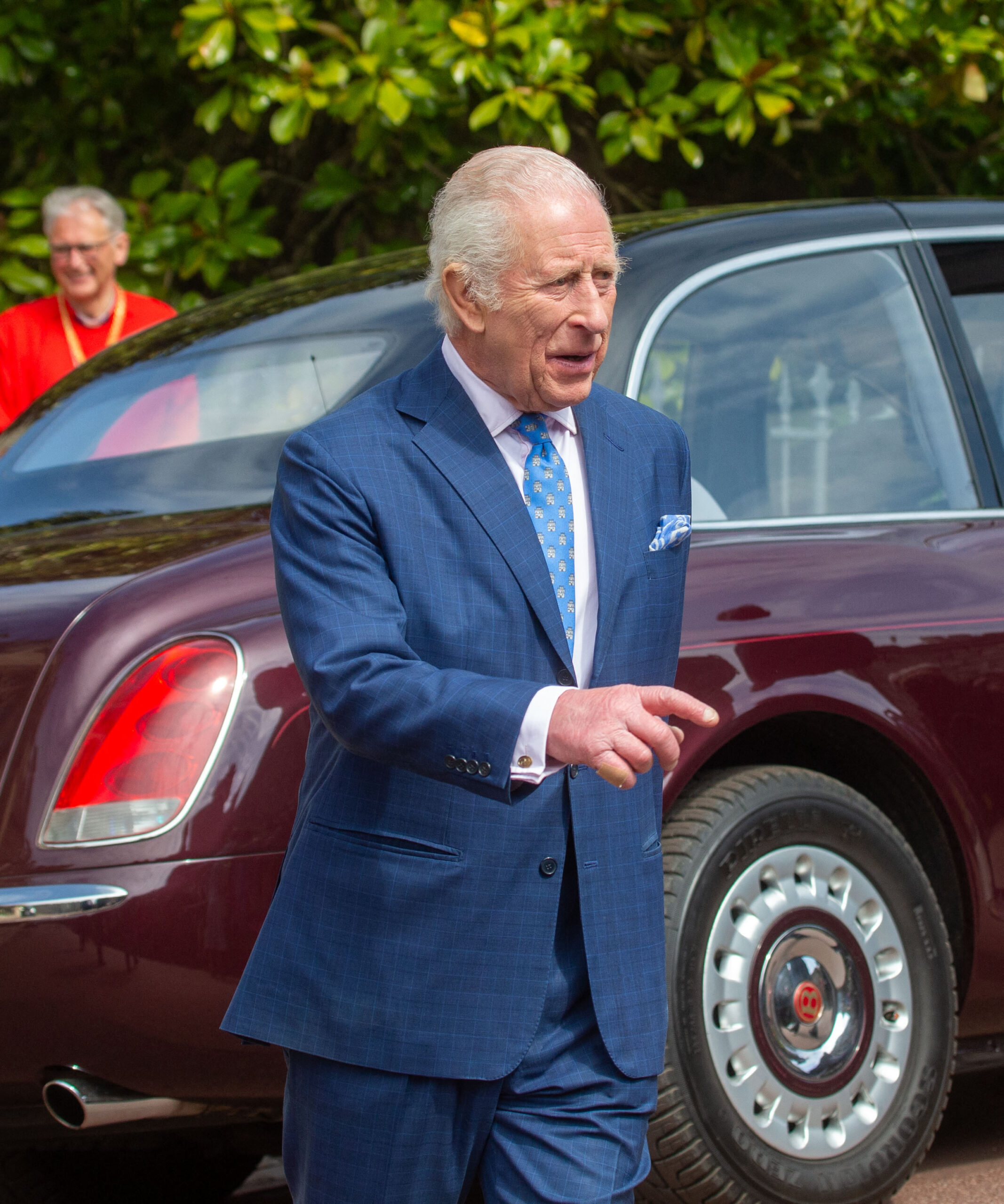 King Charles at Easter Mattins Service At St George'S Chapel, Windsor