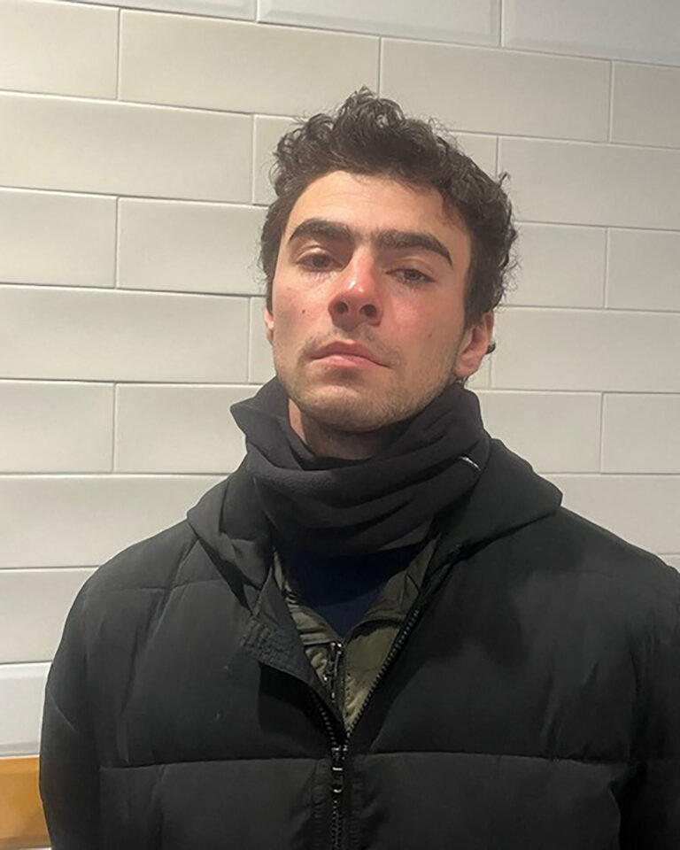 Alleged UnitedHealthcare CEO killer Luigi Mangione pictured after his arrest in Altoona, Pennsylvania.