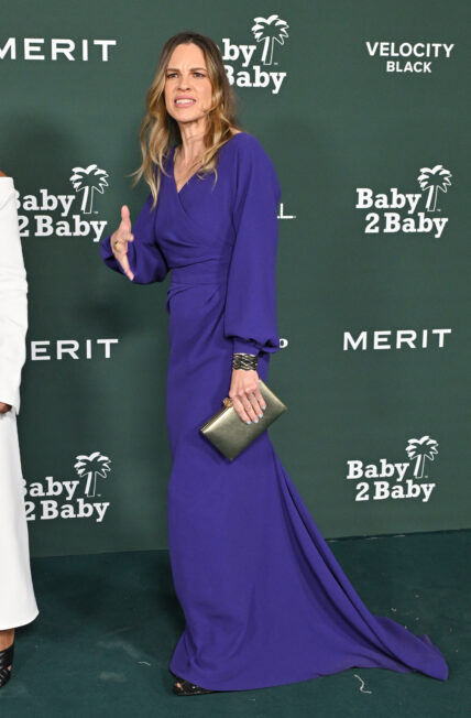 Baby2Baby Gala held at the Pacific Design Center on November 9, 2024 in West Hollywood, Ca. 09 Nov 2024 Pictured: Sahzi Visram and Hilary Swank. Photo credit: Lisa OConnor/AFF-USA.com / MEGA TheMegaAgency.com +1 888 505 6342 (Mega Agency TagID: MEGA1227340_038.jpg) [Photo via Mega Agency]