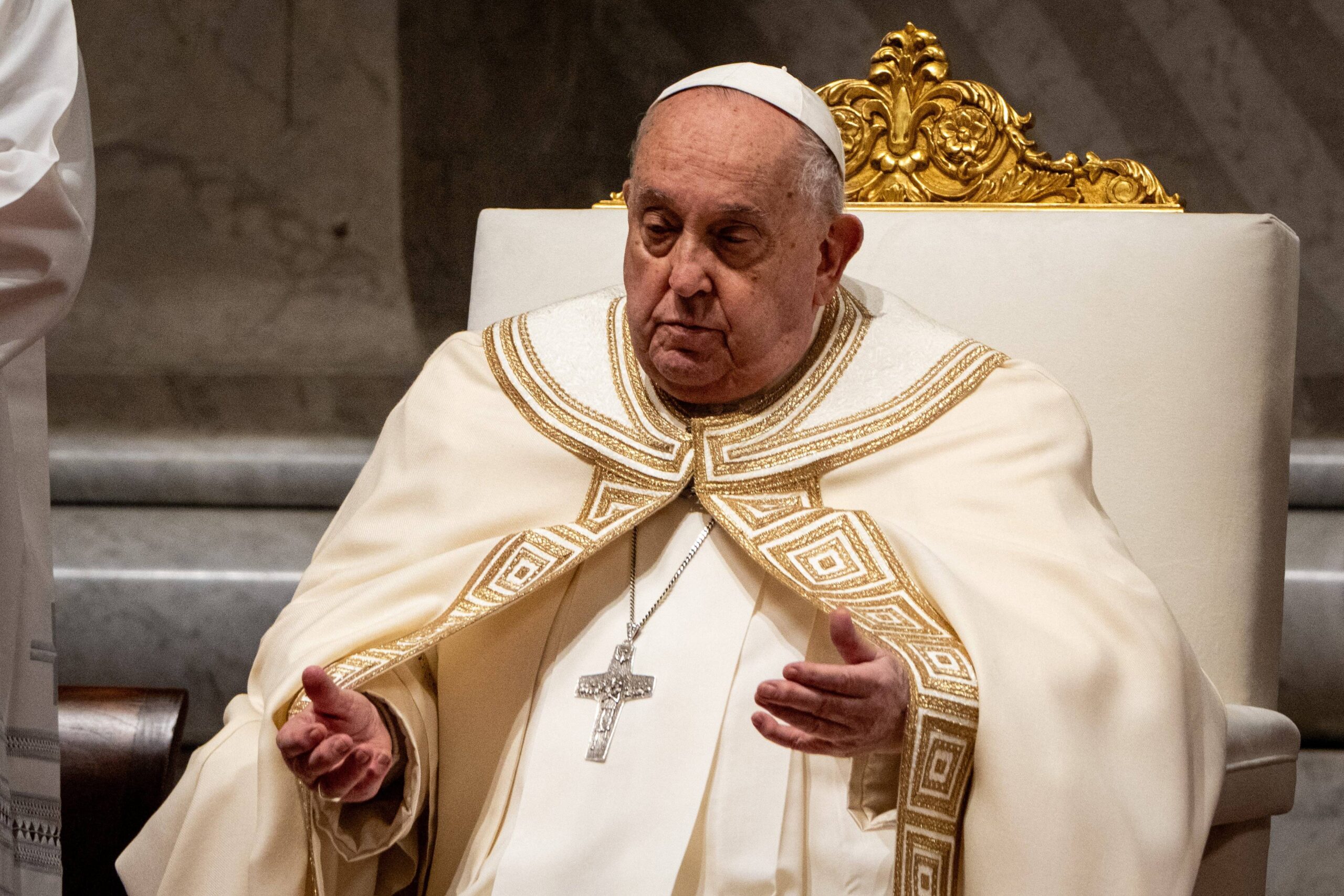 Pope Francis presides over First Vespers in Vatican