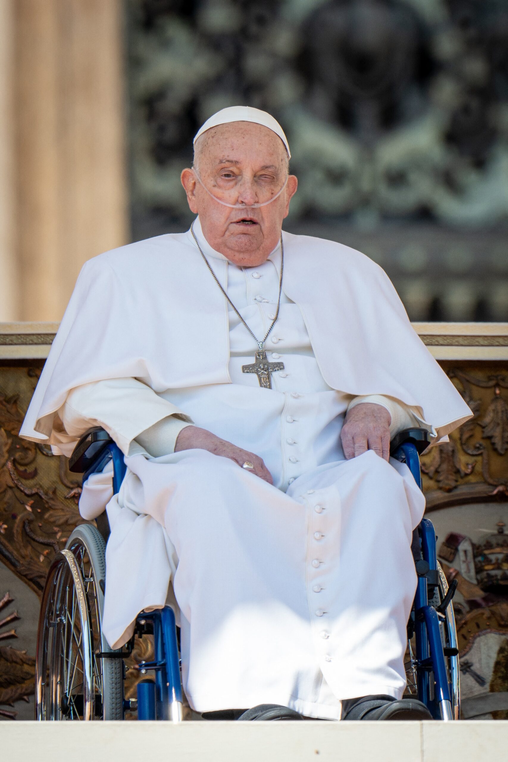 Pope Francis arrives in St. Peter's Square