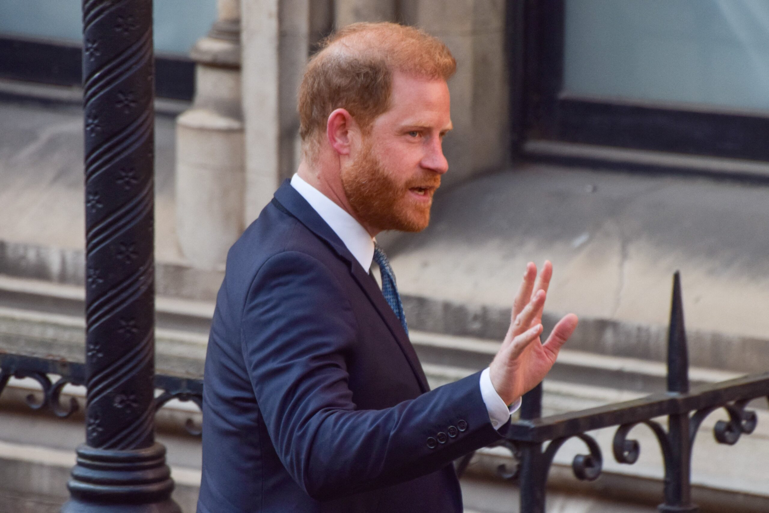 Prince Harry Arriving At The Royal Courts Of Justice