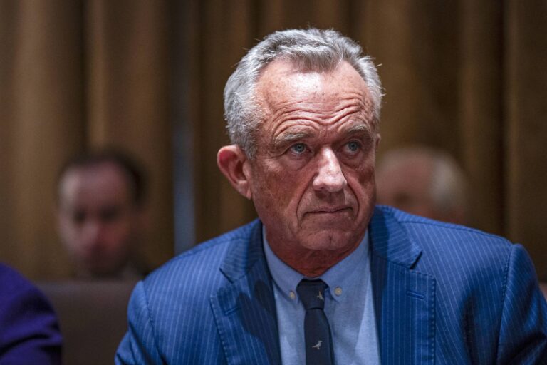 United States Secretary of Health and Human Services Robert F. Kennedy, Jr, during a cabinet meeting at the White House