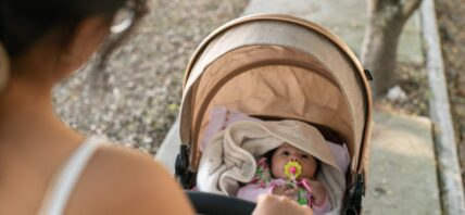 Baby in stroller