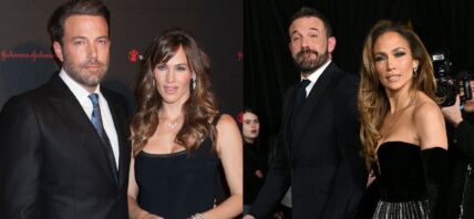 Ben Affleck and Jennifer Garner (left) Jennifer Lopez and Ben Affleck (right)