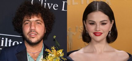 Benny Blanco (left) Selena Gomez (right)