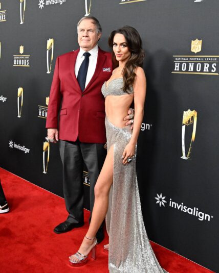 Bill Belichick, Jordon Hudson at the NFL 2025: NFL Honors Awards Ceremony Red Carpet Event FEB 06