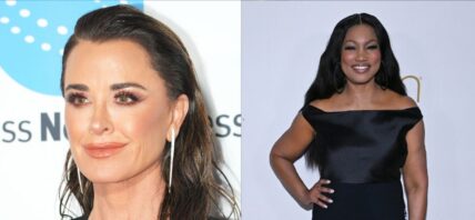 Photo collage of Garcelle Beauvais and Kyle Richards.