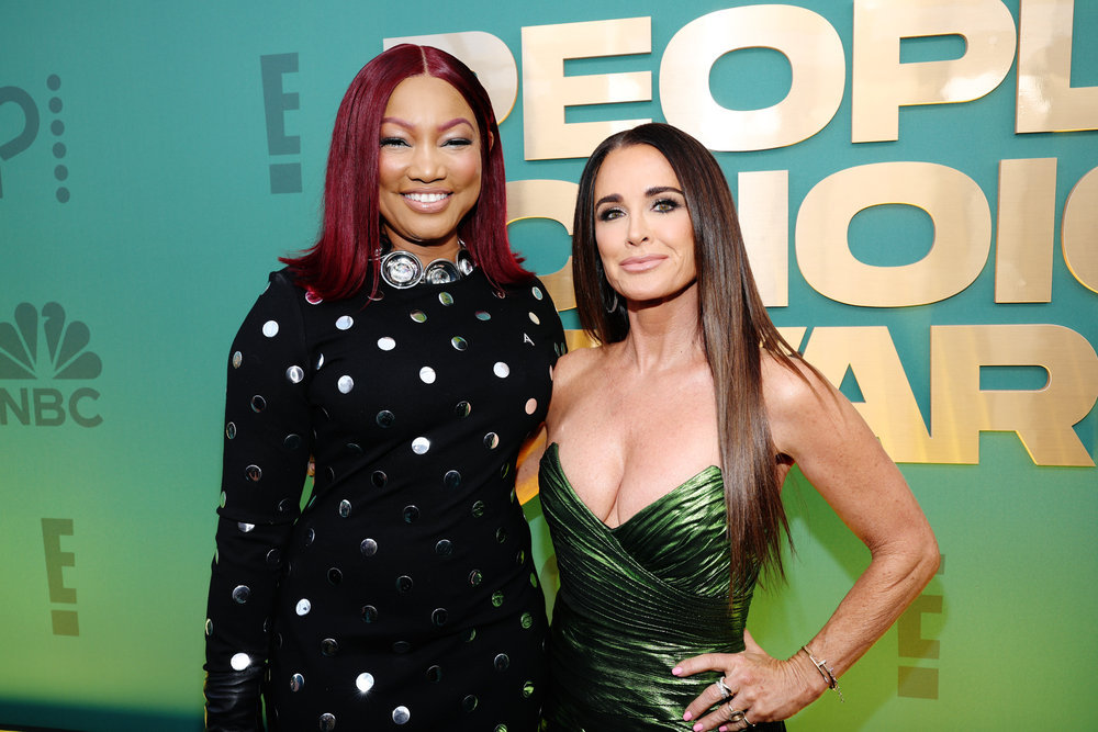 Garcelle Beauvais and Kyle Richards posing together at the "People's Choice Awards." 