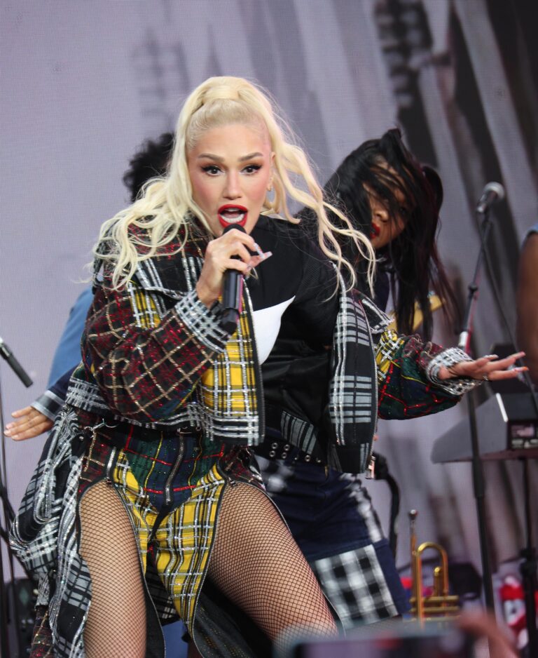 Gwen Stefani performs in Time Square