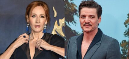 J.K. Rowling, Pedro Pascal photo collage
