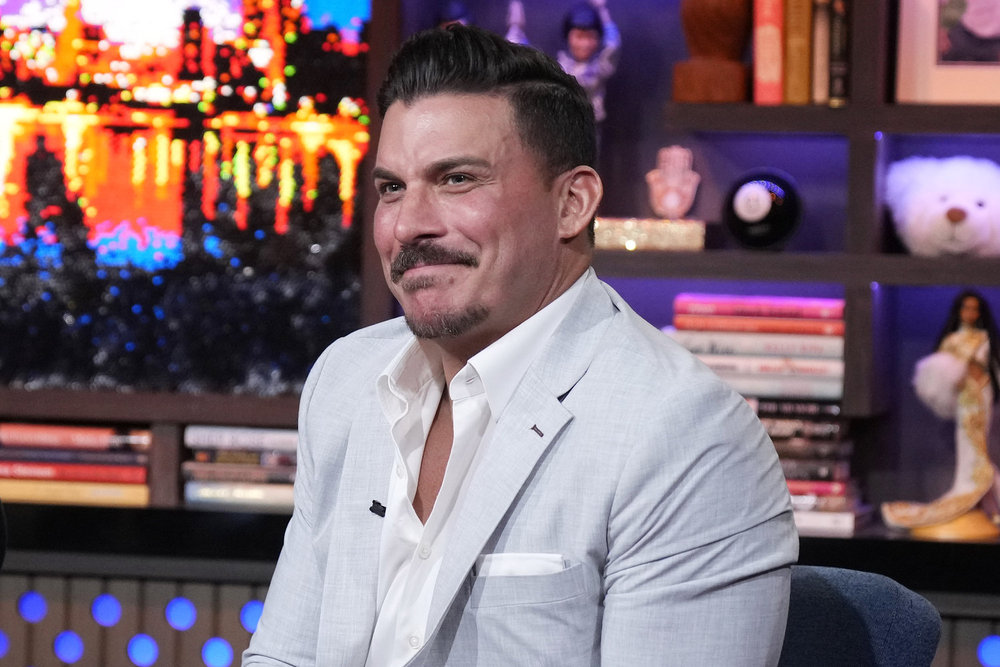 Jax Taylor posing on "WWHL."