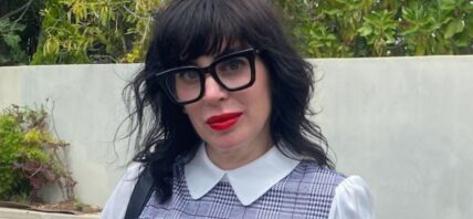 Jillian Lauren wearing glasses