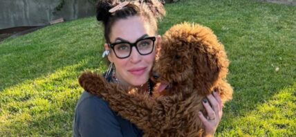 Jillian Lauren and her dog