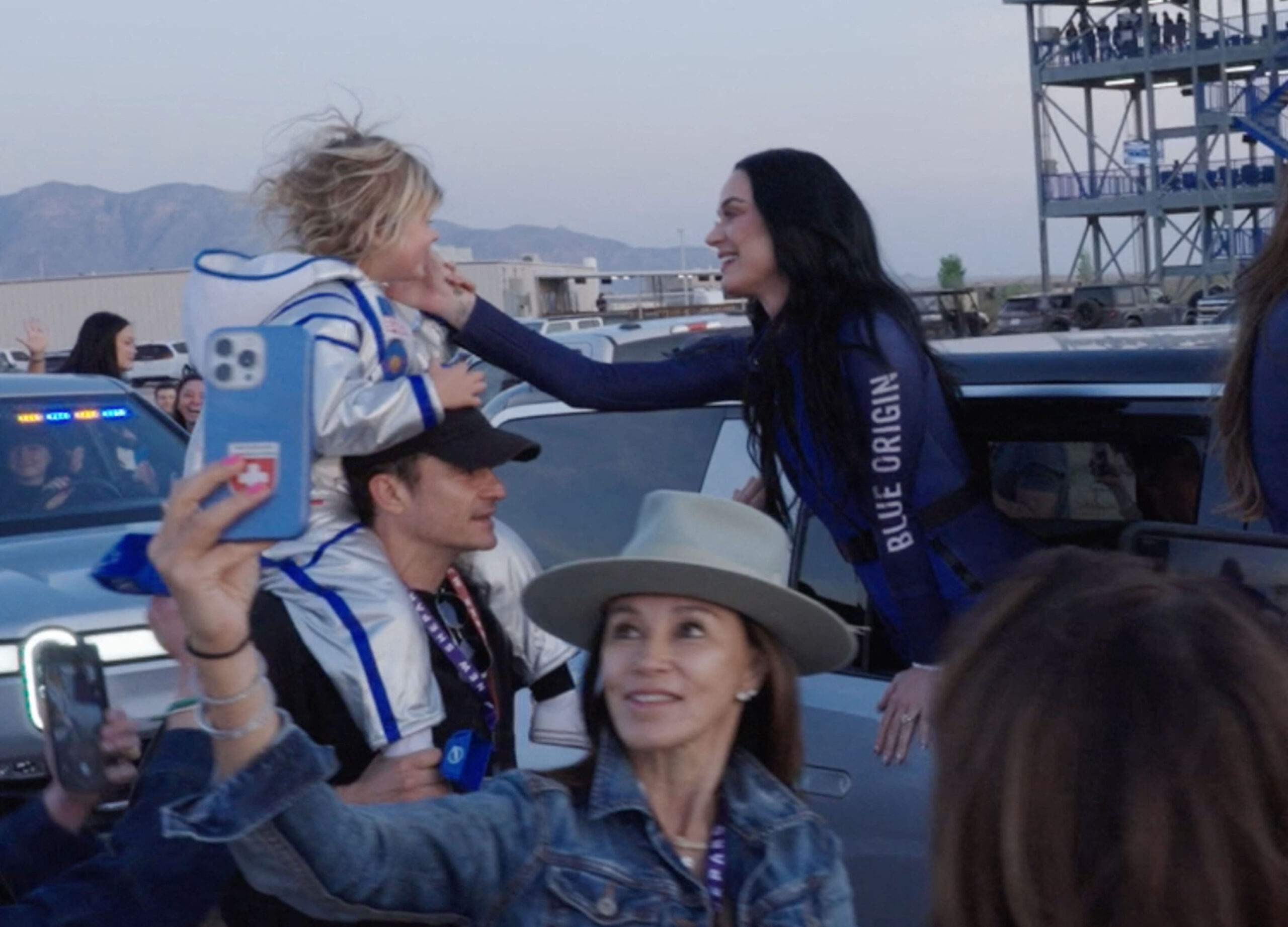 Katy Perry says goodbye to daughter Daisy Dove and husband Orlando Bloom before being launched to space on Blue Origins NS-31 mission on April 14