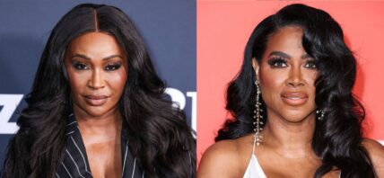 Photo collage of Kenya Moore and Cynthia Bailey.