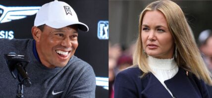 Tiger Woods (left) Vanessa Trump (right)