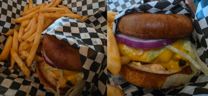 Ghostfish Burger and fries