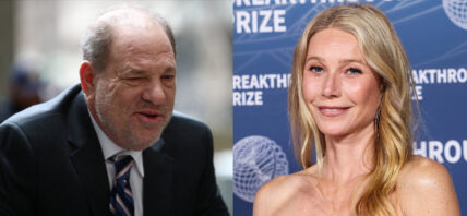 A photo collage of Harvey Weinstein and Gwyneth Paltrow