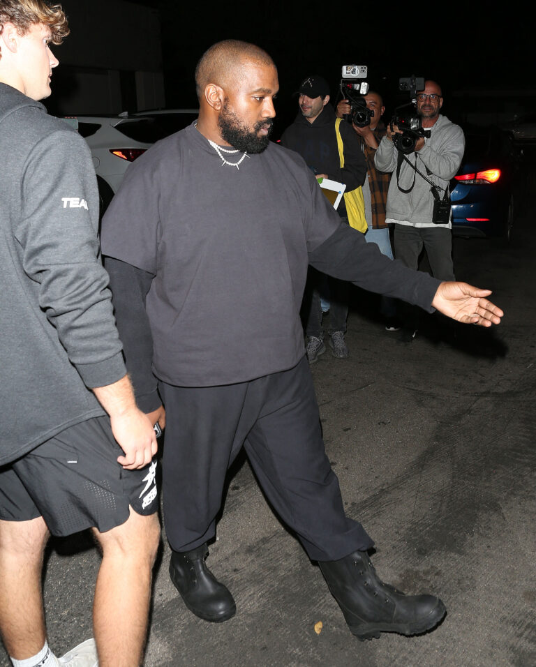 Kim Kardashian and Kanye West leaving kids basketball practice in Calabasas