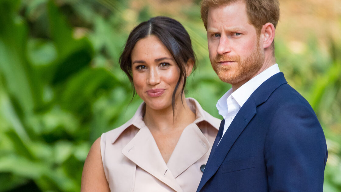 Meghan Markle and Prince Harry pose together