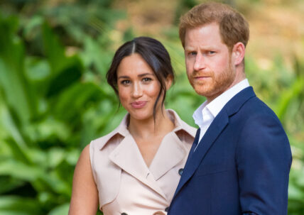 Meghan Markle and Prince Harry pose together
