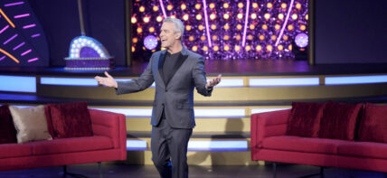 Andy Cohen on the set of BravoCon 2023.