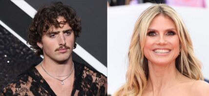 Benson Boone (left) Heidi Klum (right)