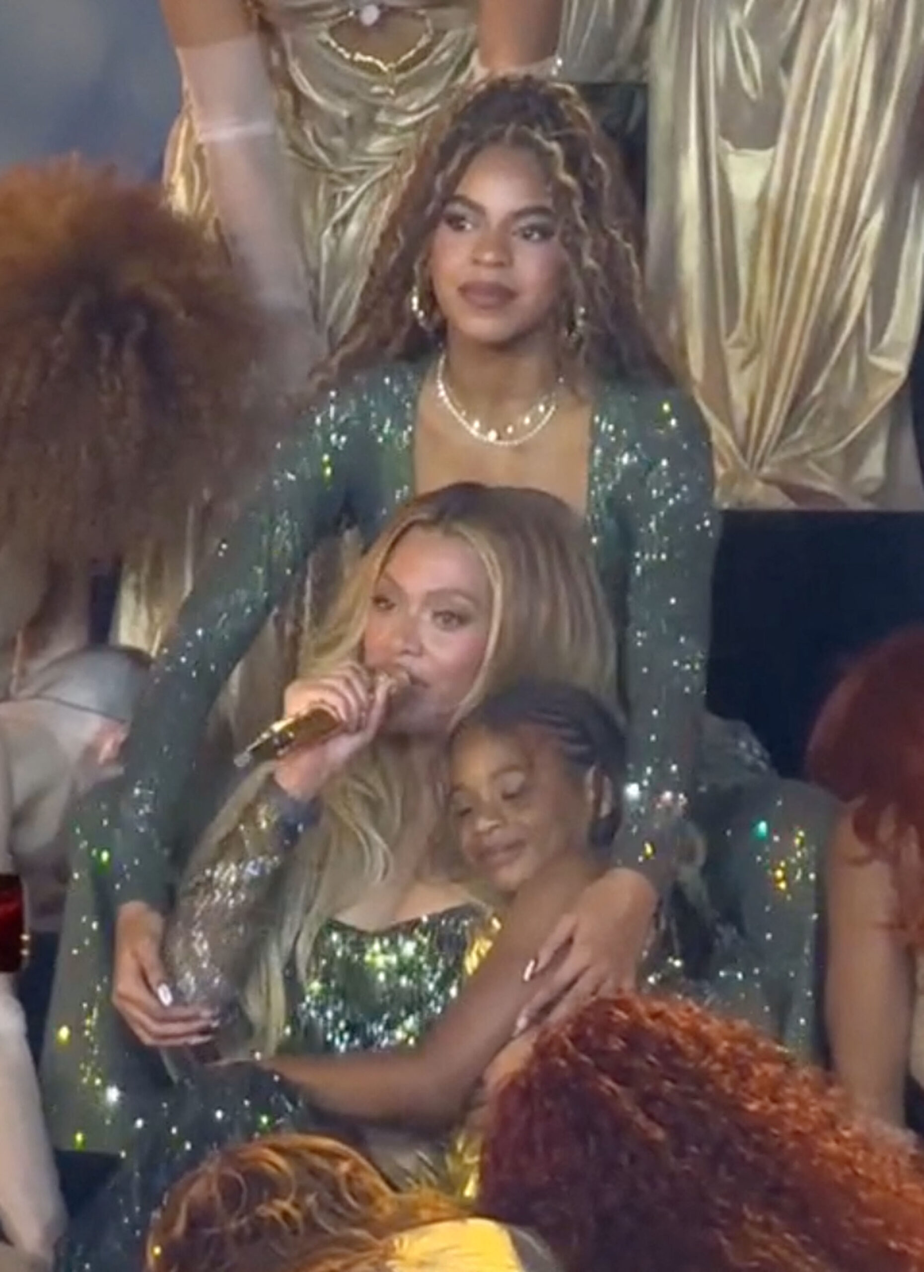 Beyoncé joined on stage by daughters Blue Ivy and Rumi on opening night of Cowboy Carter tour in LA on April 28