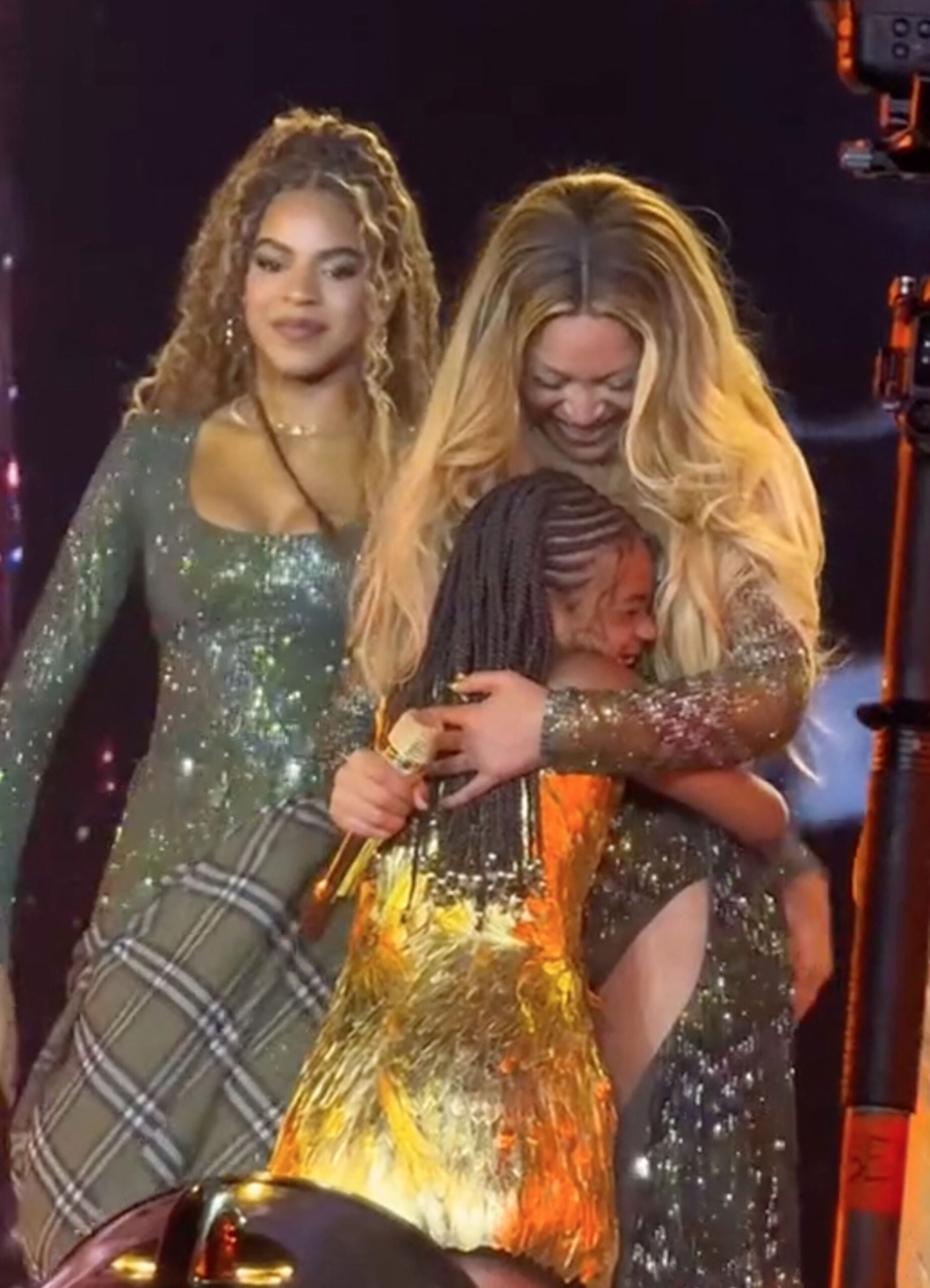 Beyoncé joined on stage by daughters Blue Ivy and Rumi on opening night of Cowboy Carter tour in LA on April 28