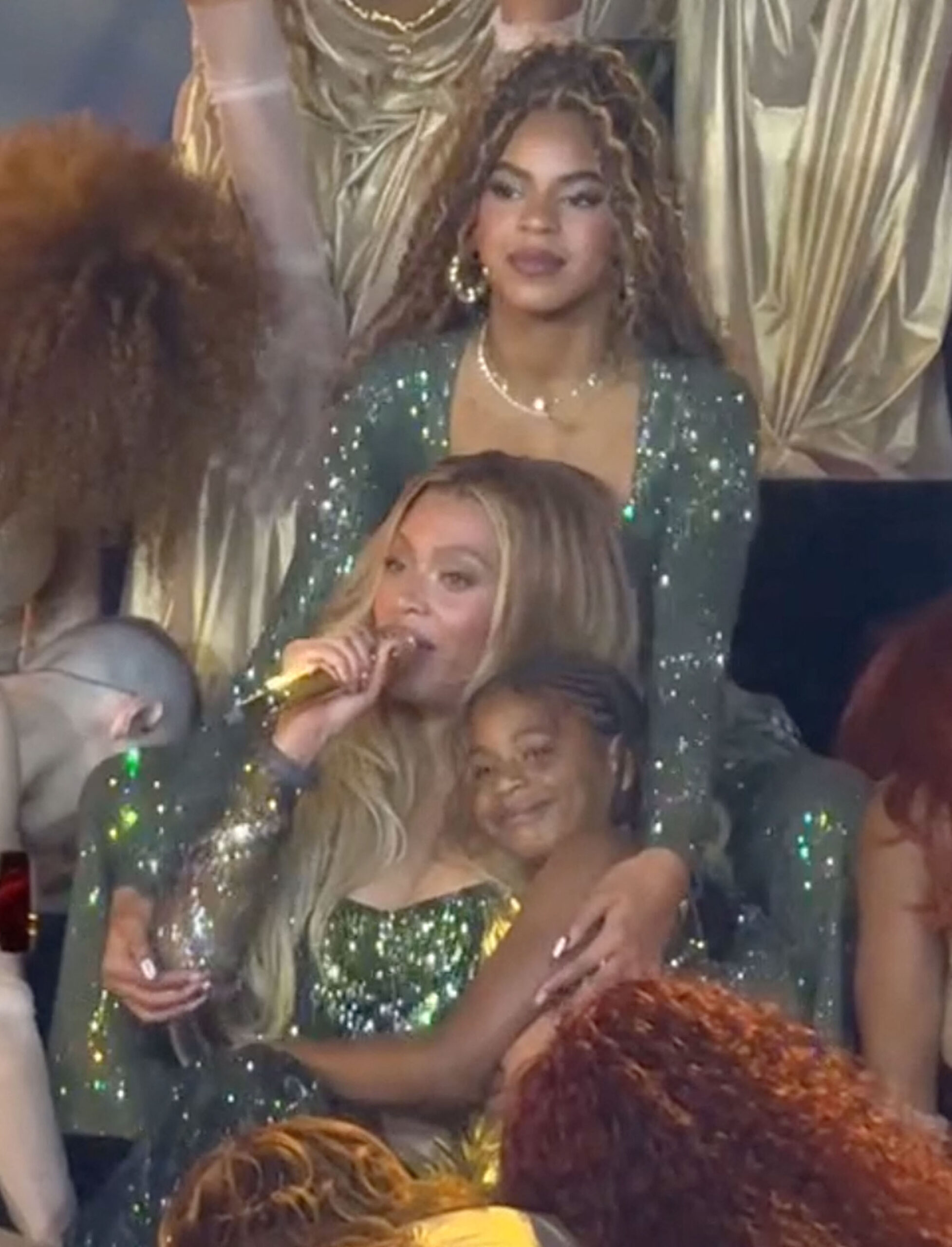 Beyoncé joined on stage by daughters Blue Ivy and Rumi on opening night of Cowboy Carter tour in LA on April 28