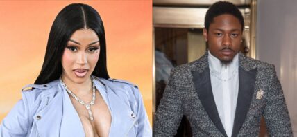 Cardi B (left) Stefon Diggs (right)