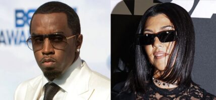 Diddy, Kourtney Kardashian photo collage