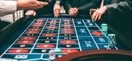 Stock photo of people gambling