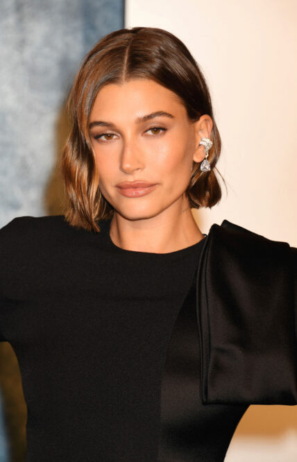 Hailey Bieber at 2023 Vanity Fair Oscar Party Hosted By Radhika Jones