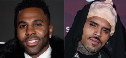 Jason Derulo (left) Chris Brown (right)