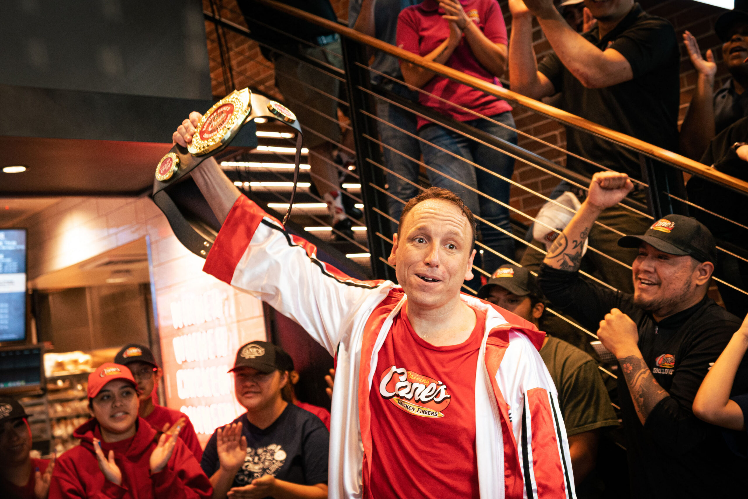 Joey Chestnut at Raising Cane's