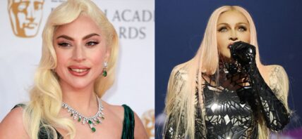 Lady Gaga (left) Madonna (right)