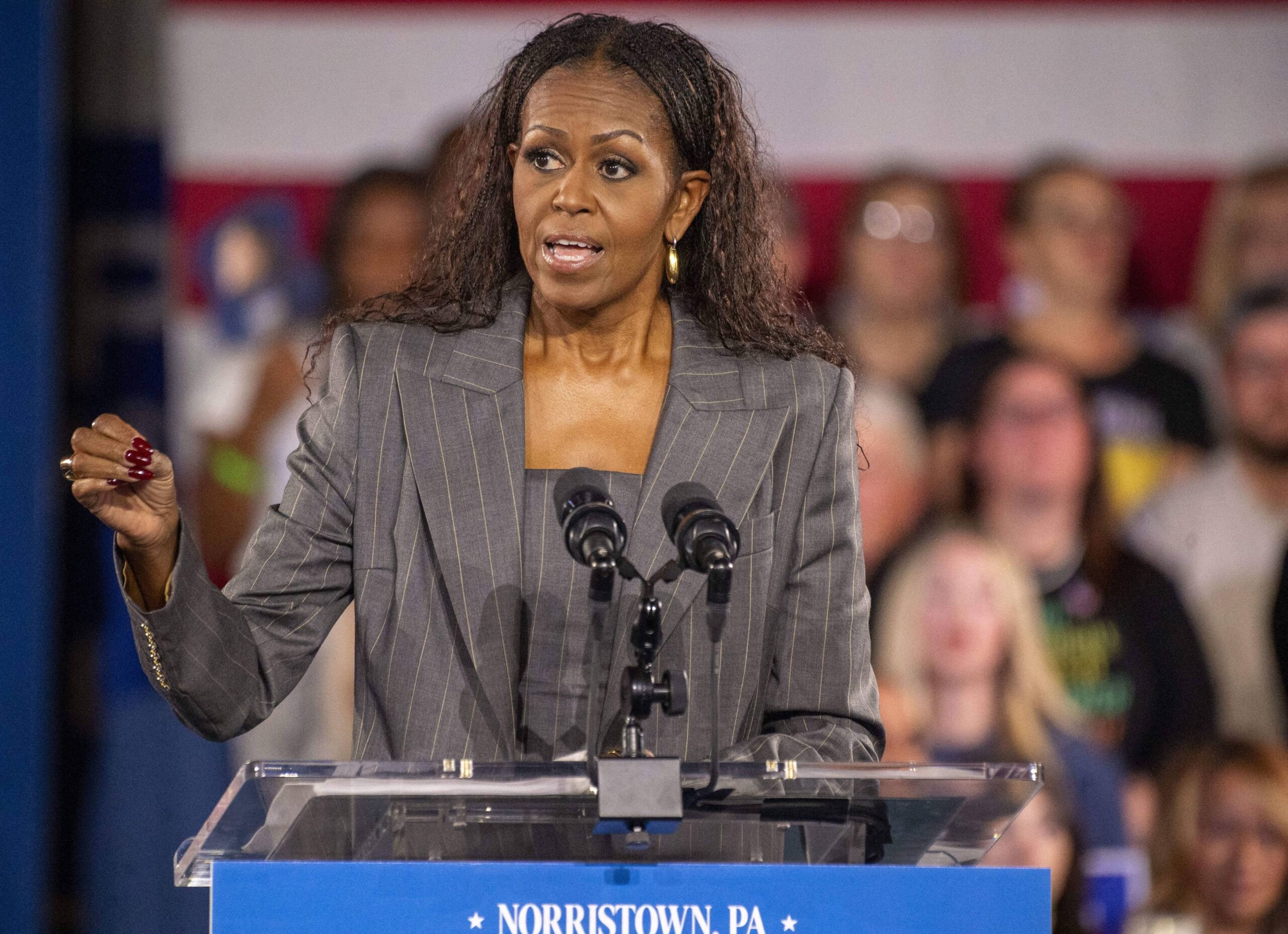 Michelle Obama speaking