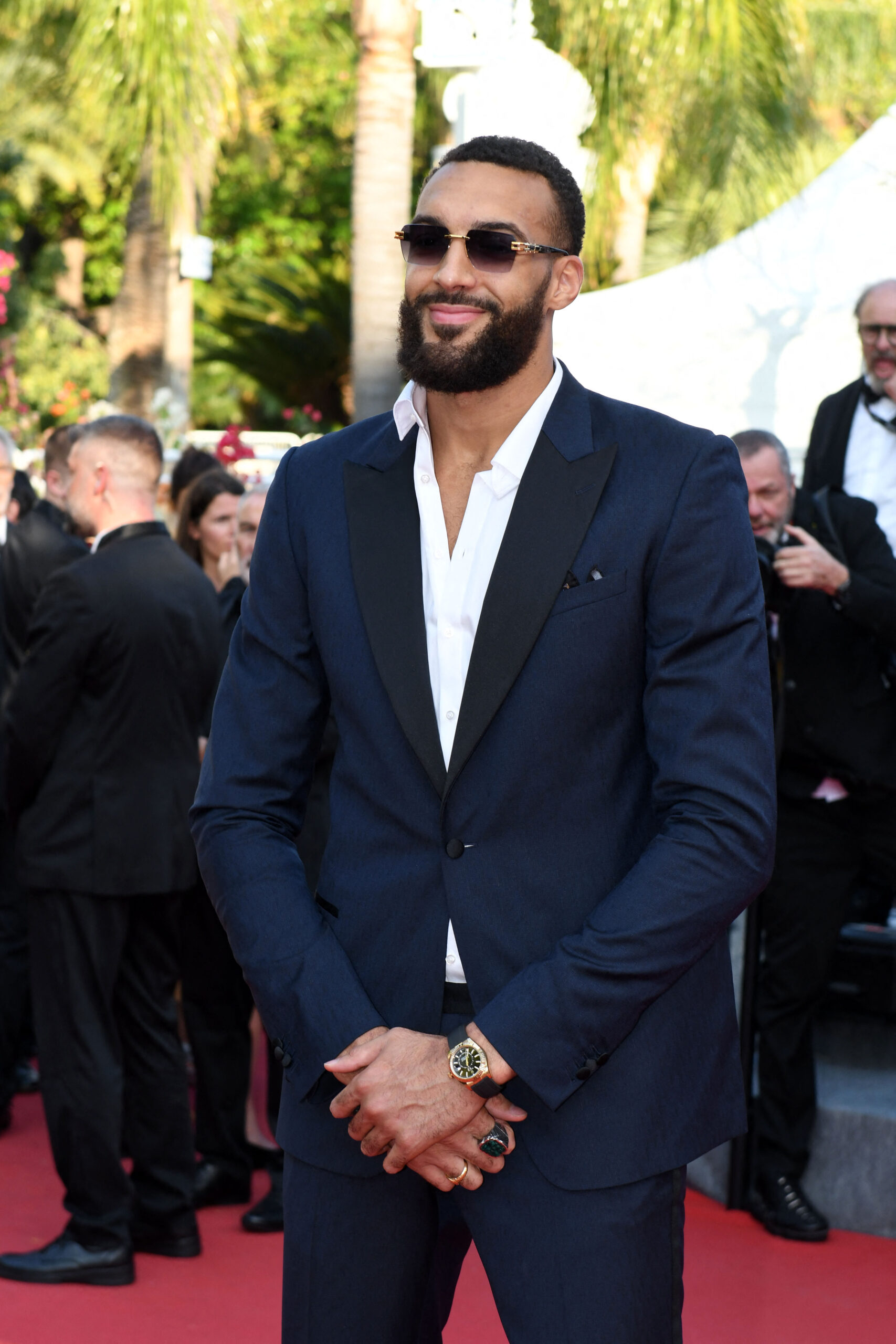 Rudy Gobert on the red carpet. 
