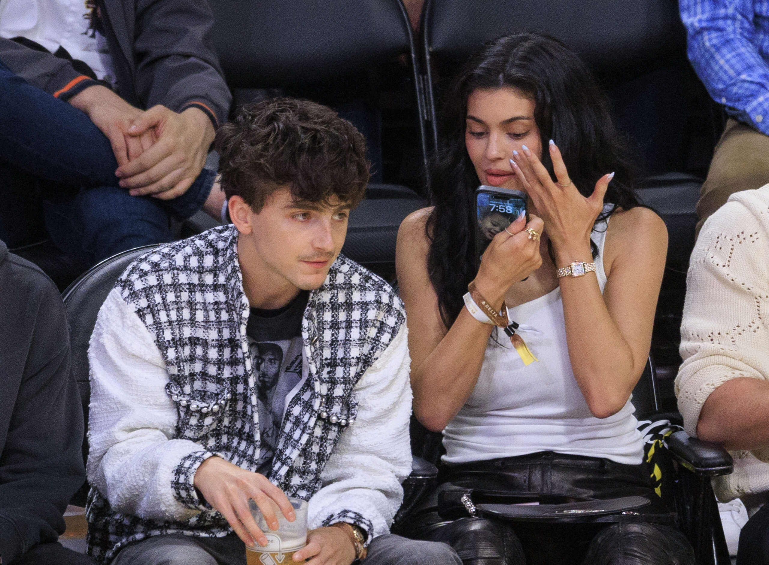 Timothee Chalamet and Kylie Jenner at the Marty Supreme Los Angeles Premiere