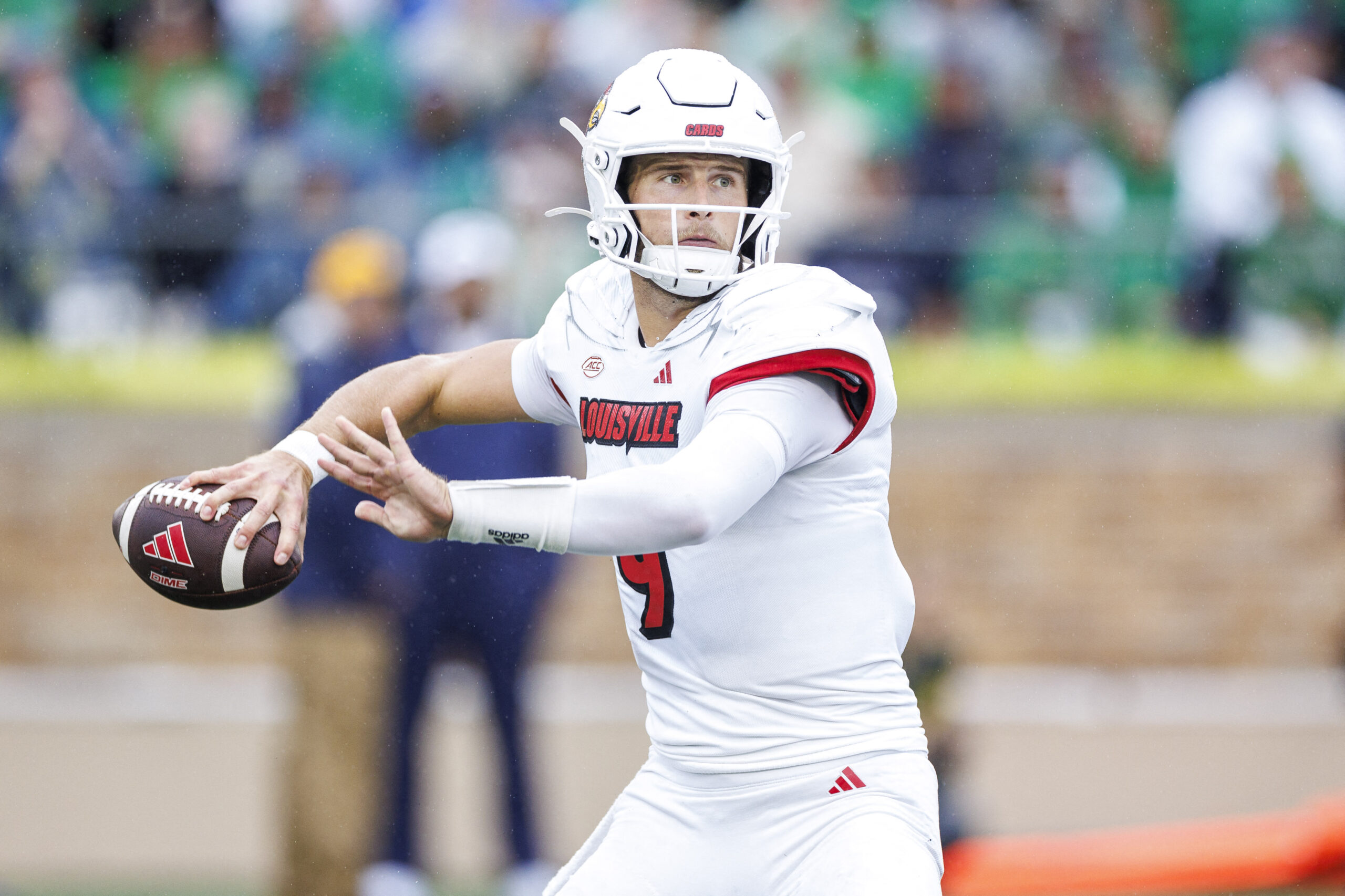 Tyler Shough, NCAA Football 2024: Louisville vs Notre Dame SEP 28