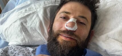 Stanislav Yanevski in hospital bed