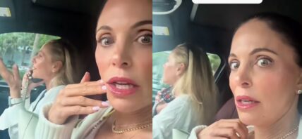 Bethenny Frankel and friend in car