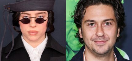 collage of Billie Eilish and Nat Wolff