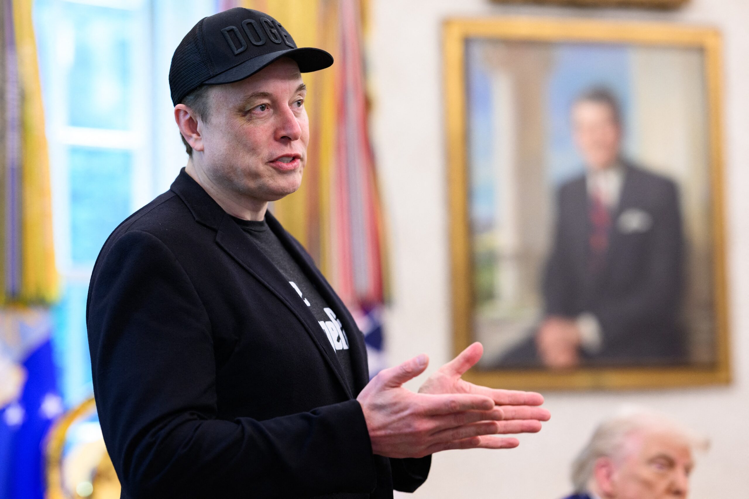Elon Musk at the Oval Office