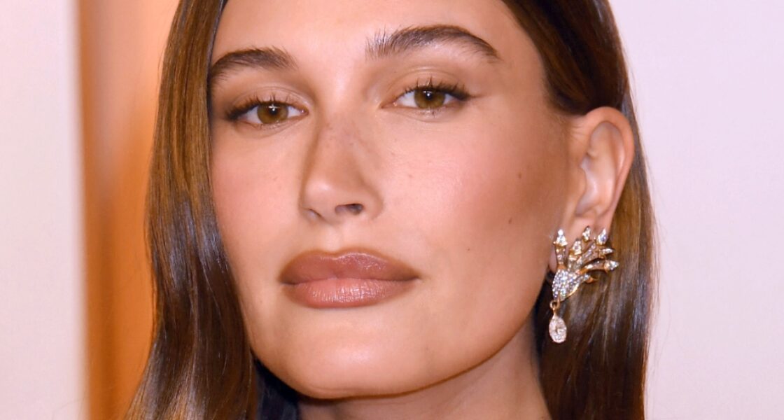 Hailey Bieber close up