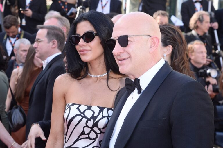 Jeff Bezos and Lauren Sanchez at Premiere of Dossier 137 in Cannes