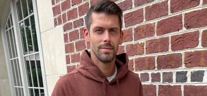 Justin Tucker in brown hoodie