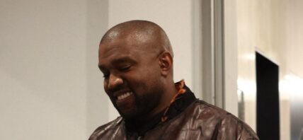 Kanye seen leaving e.baldi restaurant